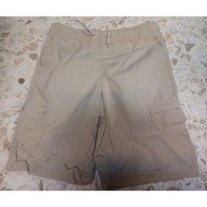 Arizona Jean Co. Youth Boys Cargo Shorts Tan Drawstring L (14-16) Husky